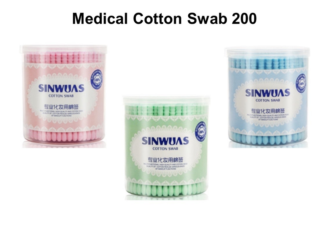 Multi Color Tattoo Medical Supplies Cotton Wool 200 Pieces Per Box